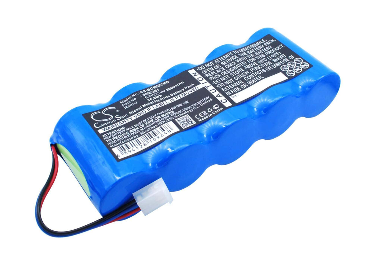 6.0V, Ni-MH, 5000mAh, Medical battery fits Bci, Nonin, 5108, 58450a1 Mini-torr Plus, 6004 Blood Pressure Monitor, 30.0Wh Medical Cameron Sino Technology Limited (Medical)