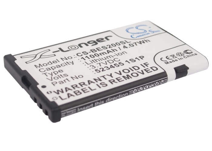 3.7V, Li-ion, 1100mAh, SmartPhone battery fits Videocon, Bea-fon, 523455 1s1p, S200, S210, 4.07Wh Mobile, SmartPhone Cameron Sino Technology Limited (Smartphone)