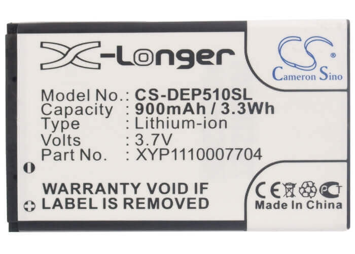 3.7V, Li-ion, 900mAh, SmartPhone battery fits Bea-fon, Wiko, Tiptel, 872687-874761, C70, S400, 3.33Wh Mobile, SmartPhone Cameron Sino Technology Limited (Smartphone)