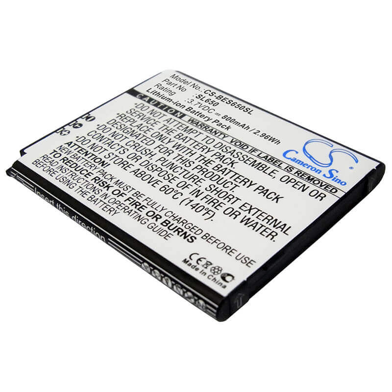 3.7V, Li-ion, 800mAh, SmartPhone battery fits Bea-fon, Sl650, Sl650, 2.96Wh Mobile, SmartPhone Cameron Sino Technology Limited (Smartphone)
