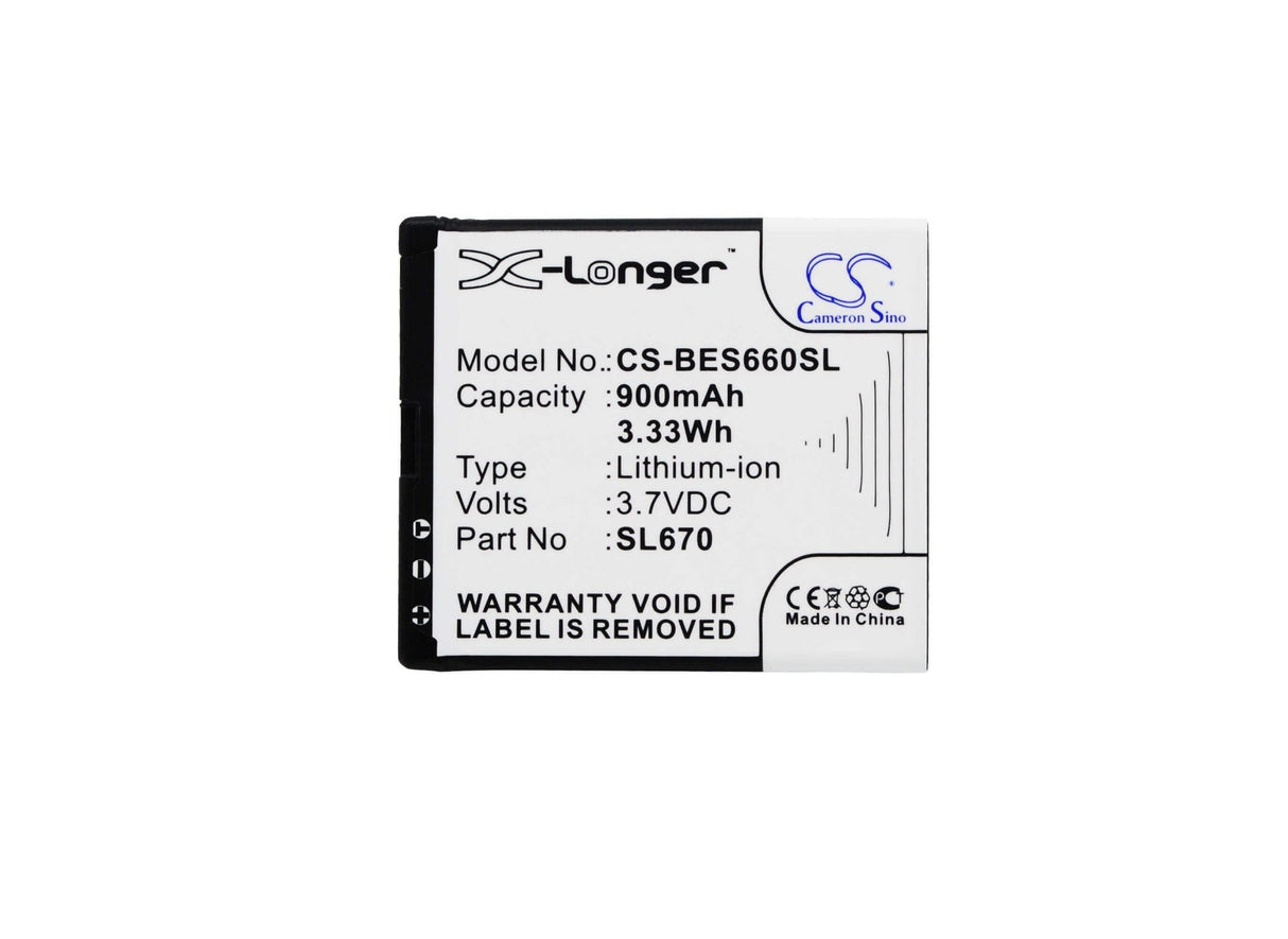 3.7V, Li-ion, 900mAh, SmartPhone battery fits Myphone, Bea-fon, Bs-18, Sl625ad, Sl630, 3.33Wh Mobile, SmartPhone Cameron Sino Technology Limited (Smartphone)