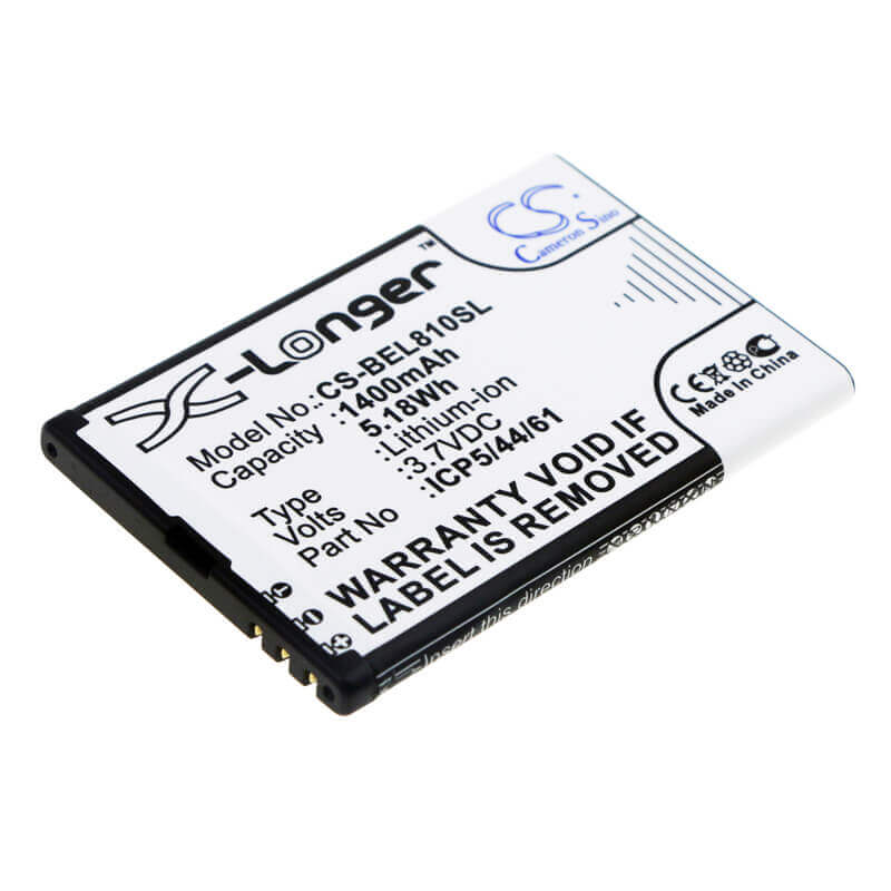 3.7V, Li-ion, 1400mAh, SmartPhone battery fits Bea-fon, Icp5/44/61, Sl810, Sl820, 5.18Wh Mobile, SmartPhone Cameron Sino Technology Limited (Smartphone)