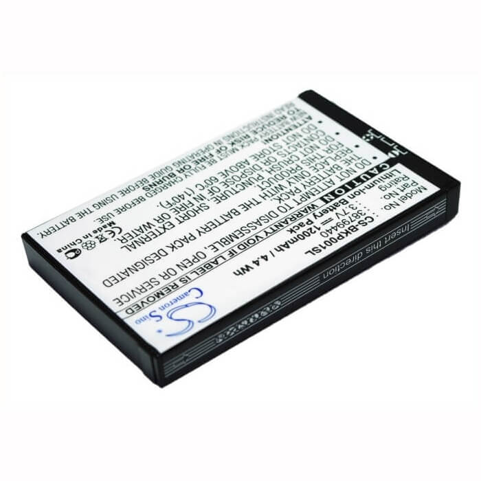 3,7V, Li-ion, 1200mAh, batterie GPS compatible avec Becker, 38799440, Traffic Assist 7916, Traffic Assist Pro, 4,44Wh GPS, Navigator Cameron Sino Technology Limited