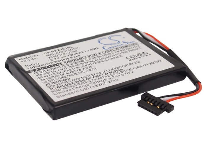 3,7V, Li-ion, 720mAh, batterie GPS compatible Becker, 07837mhsv, Ready 50, Traffic Assist Pro Z250 Ferrar, 2,66Wh GPS, Navigator Cameron Sino Technology Limited