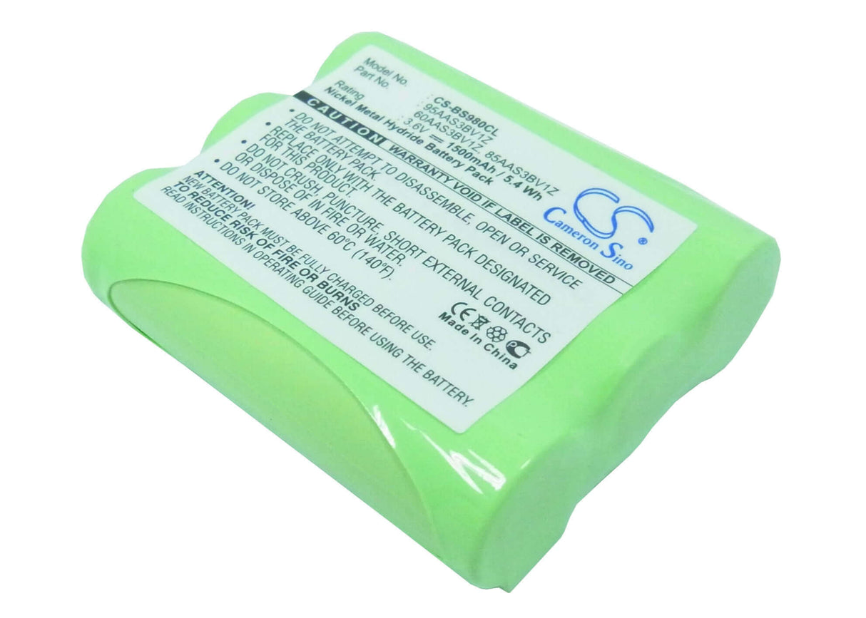 3,6V, Ni-MH, 1500mAh, batterie de téléphone sans fil compatible avec Sbc, Verizon, Bell South, Cidco, Gp, 60aas3bv1z, D-271, D-936, 5,4Wh Téléphone sans fil Cameron Sino Technology Limited (Téléphone sans fil)