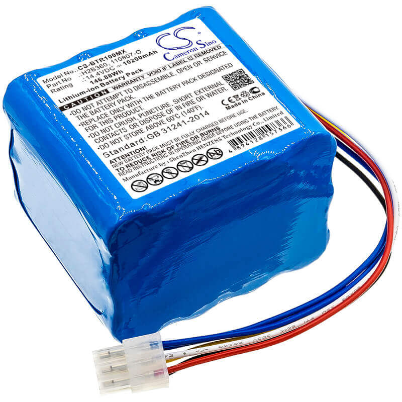 14.4V, Li-ion, 10200mAh, Medical battery fits Imt Medical, Bellavista, 030.811.020, 1000, Respirator, 146.88Wh Medical Cameron Sino Technology Limited (Dangerous Goods)