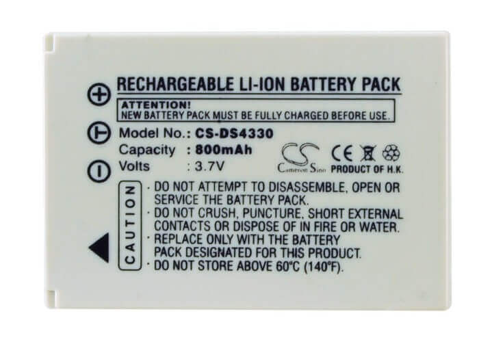 Battery For Benq E-40, S30 3.7v, 800mah - 2.96wh Camera Cameron Sino Technology Limited (Suspended)