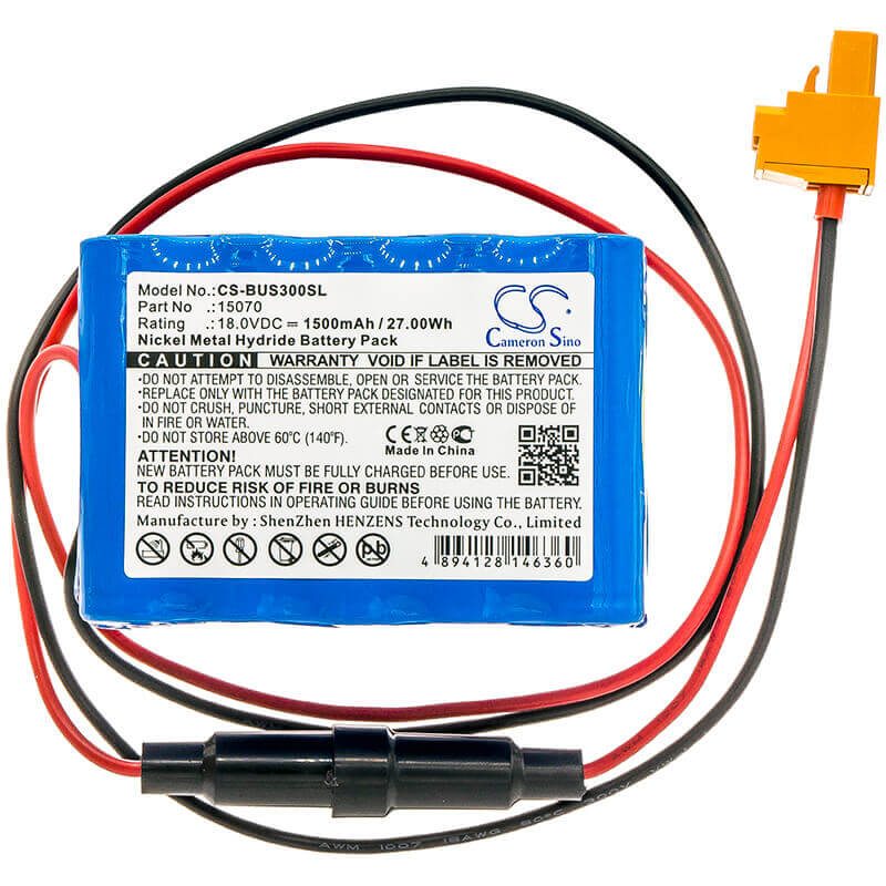 18.0V, Ni-MH, 1500mAh, batterie de serrure de porte compatible avec Besam, 15070, 15 Vre Aal 700 R, 15vreaal700r, 27Wh serrure de porte Cameron Sino Technology Limited