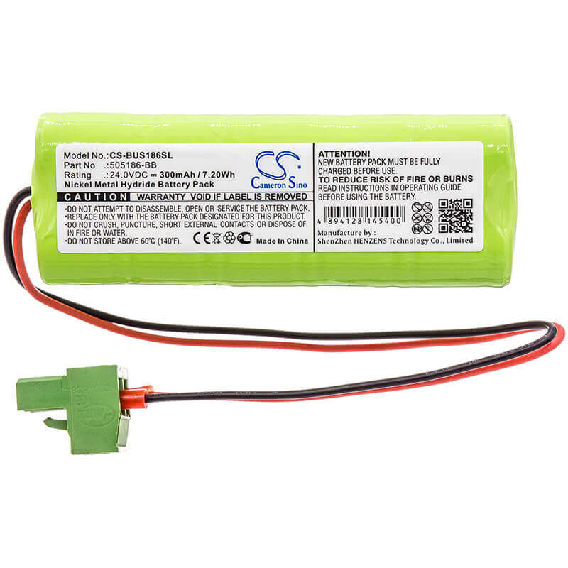 24.0V, Ni-MH, 300mAh, Batterie de serrure de porte compatible avec Besam, 505186-bb, Ouverture automatique de porte Emc, Ouverture automatique de porte Emcm, 7.2Wh Serrure de porte Cameron Sino Technology Limited