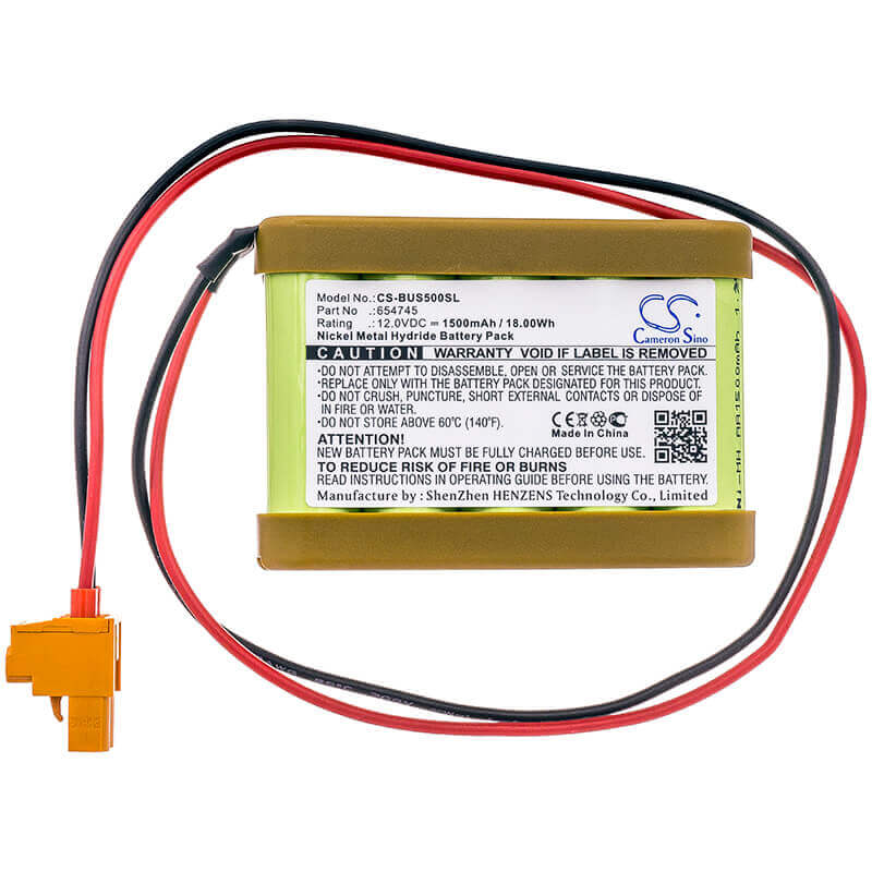 12,0V, Ni-MH, 1500mAh, Batterie de serrure de porte compatible avec Besam, 120589, Appareils suivants Psmb-5, 18Wh Serrure de porte Cameron Sino Technology Limited