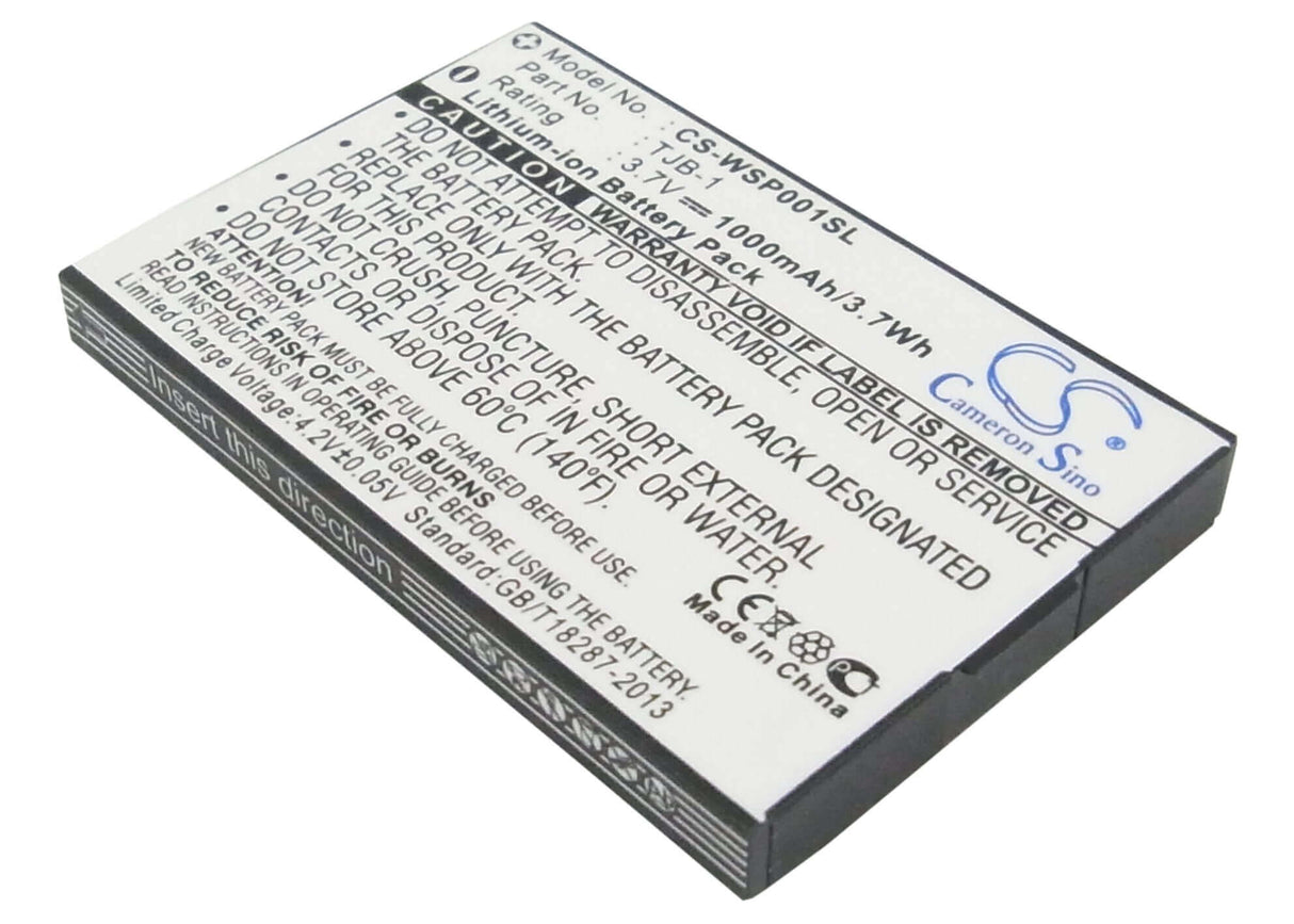 3.7V, Li-ion, 1000mAh, SmartPhone battery fits Hagenuk, Binatone, Swissvoice, Maxcom, Bb100, B200, Bb200, 3.7Wh Mobile, SmartPhone Cameron Sino Technology Limited (Smartphone)