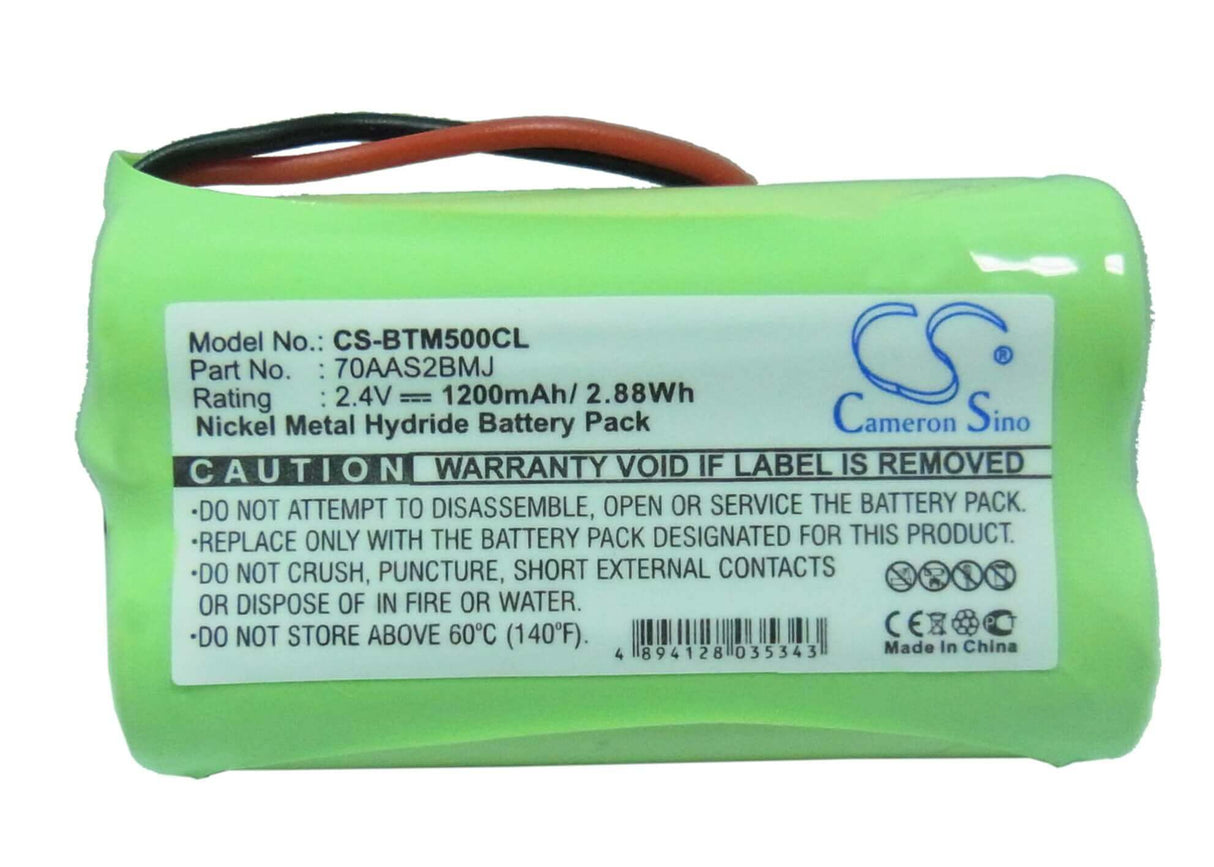 2.4V, Ni-MH, 1200mAh, batterie de téléphone sans fil compatible avec Bt, Bti, Binatone, Gp, Uniross, 60aas2bmj, Big Button Combi, Md500, 2.88Wh Téléphone sans fil Cameron Sino Technology Limited (Téléphone sans fil)