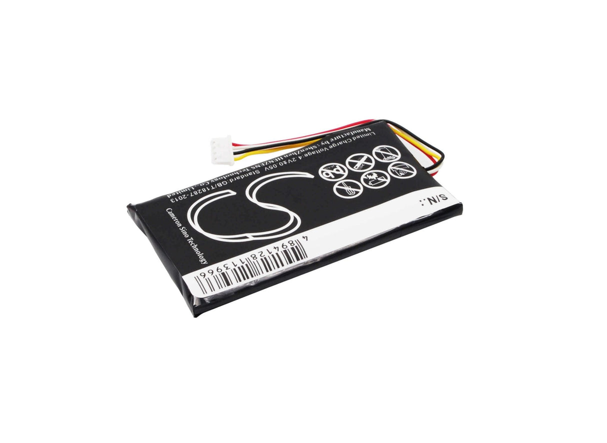 3,7V, Li-Polymer, 1300mAh, batterie GPS compatible avec Binatone, P603562n, Z430bt, 4,81Wh GPS, Navigator Cameron Sino Technology Limited