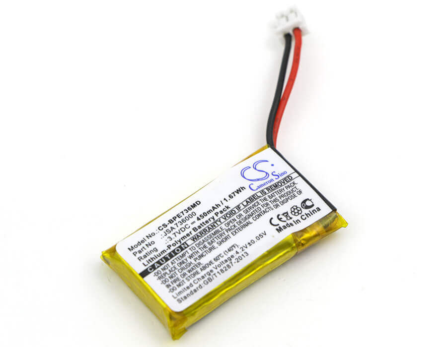 3.7V, Li-Polymer, 450mAh, batterie médicale adaptée à Biohit, Sa 736000, Pipettes multicanaux, Picus, 1.67Wh Medical Cameron Sino Technology Limited (Médical)