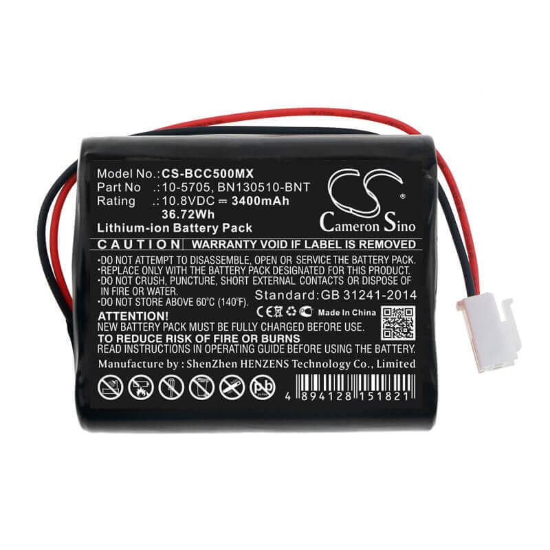 10.8V, Li-ion, 3400mAh, Medical battery fits Medicaleconet, Bionet, 1390023, Bm3, Bm3 Plus, 36.72Wh Medical Cameron Sino Technology Limited (Medical)
