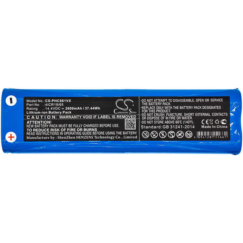 Vacuum Battery For Bissell, 1974c, 1974d, 1605c, Part No. 1607381 14.4v, 2600mah - 37.44wh Vacuum Cameron Sino Technology Limited