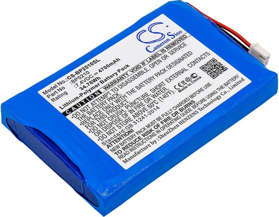7.4V, Li-Polymer, 4700mAh, Equipment battery fits Bk Precision, Bp5210, 2510, 2510 Oscilloscopes, 34.78Wh Equipment, Survey, Test Cameron Sino Technology Limited