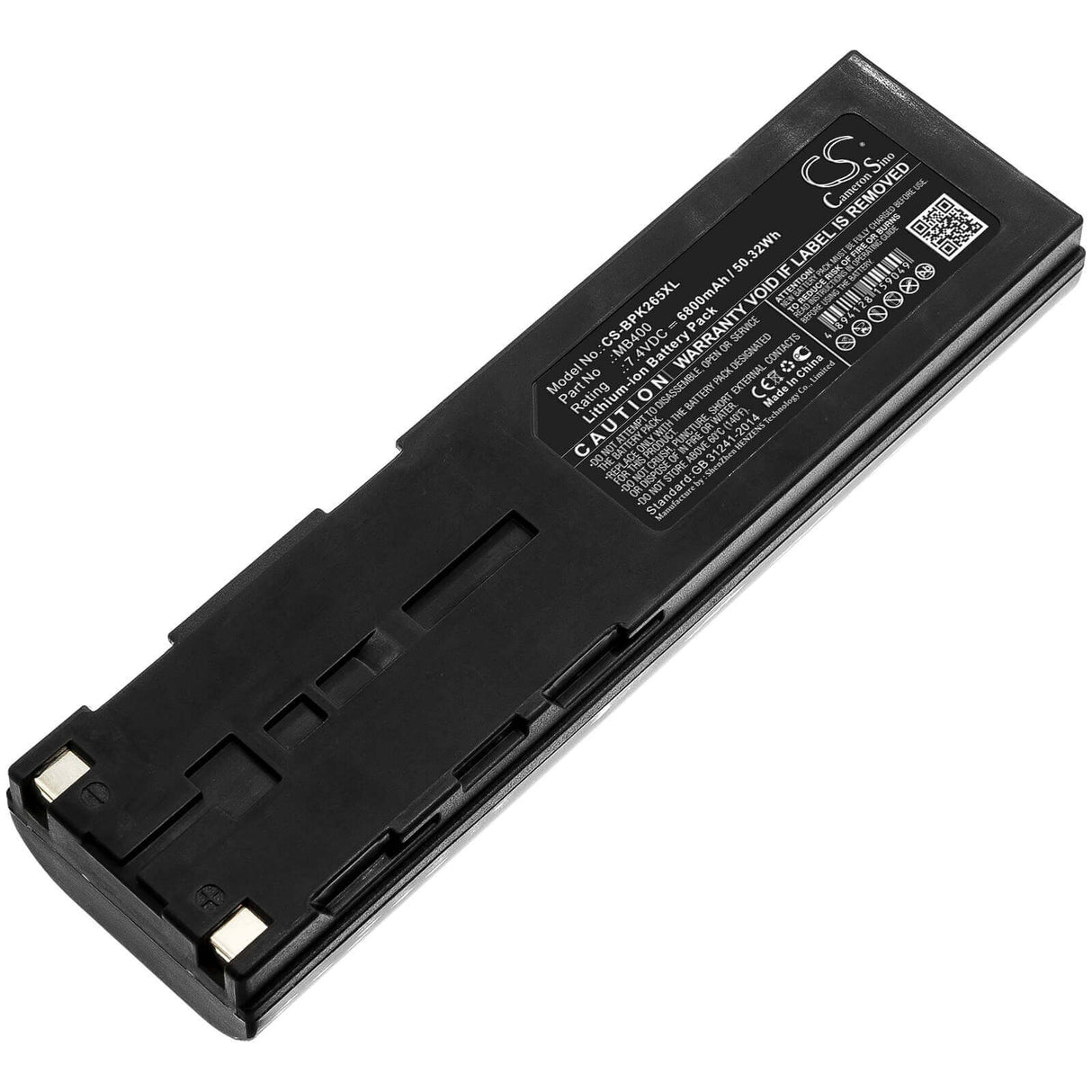 7.4V, Li-ion, 6800mAh, Equipment battery fits Bk Precision, Mb400, 2650A, 2652a, 50.32Wh Equipment, Survey, Test Cameron Sino Technology Limited