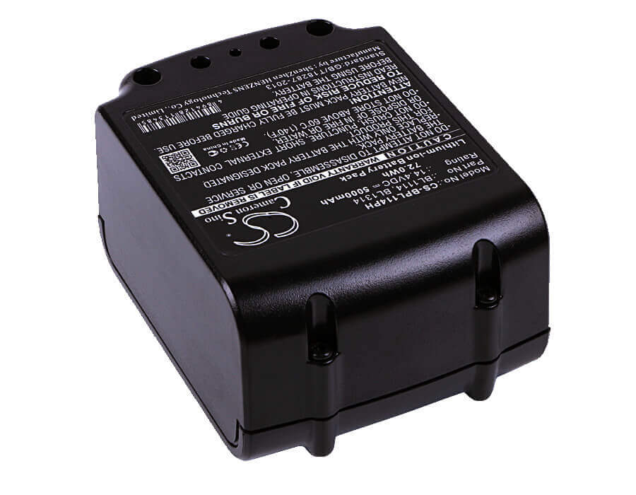 14,4V, Li-ion, 5000mAh, batterie pour outils électriques compatible avec Black & Decker, Bl1114, Asl146bt12a, Asl146k, 72Wh Outils électriques Cameron Sino Technology Limited (Outils électriques)