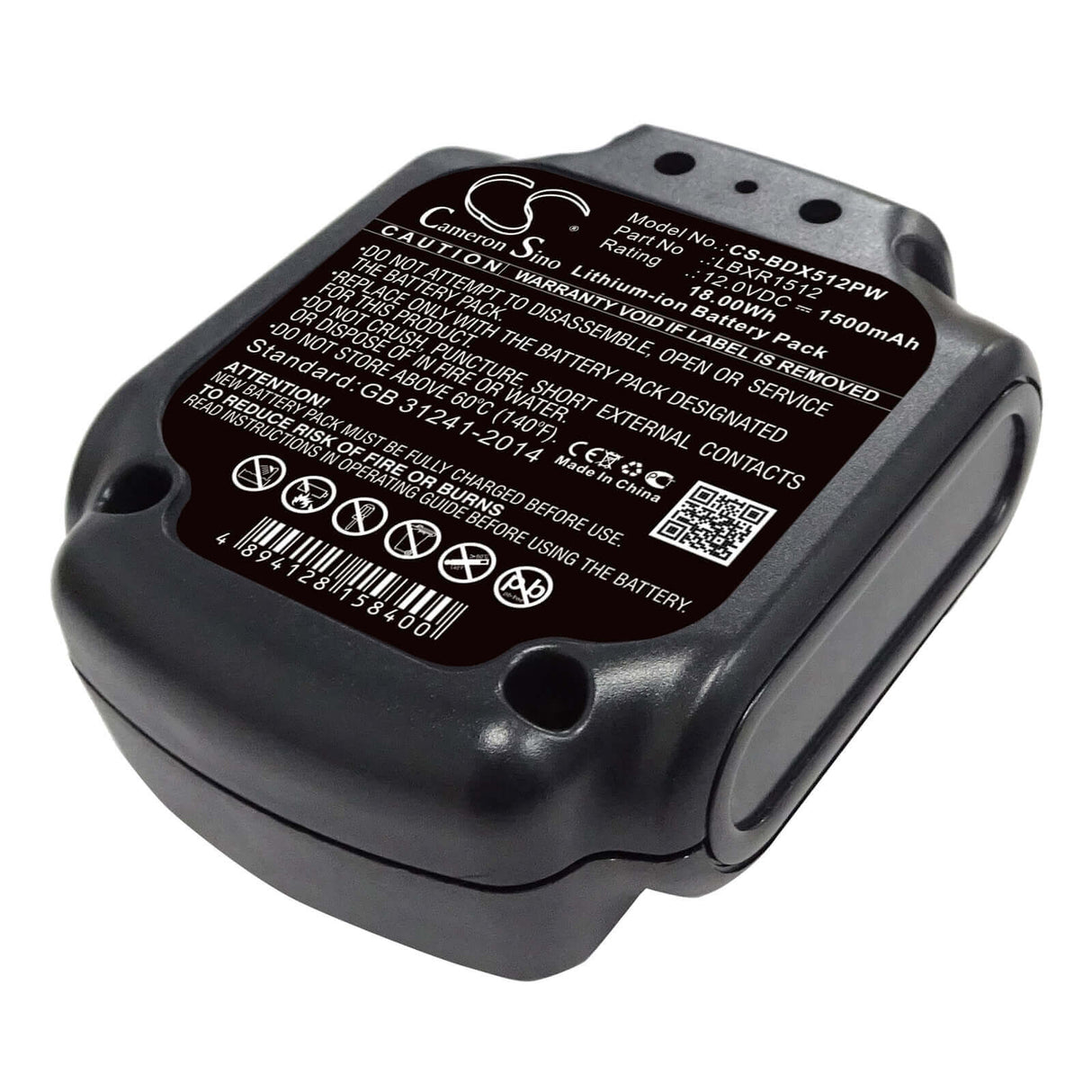 12,0V, Li-ion, 1500mAh, batterie d'outils électriques compatible avec Black & Decker, Lbxr1512, Bdcd112, Bdcd12, 18Wh Outils électriques Cameron Sino Technology Limited (Outils électriques)
