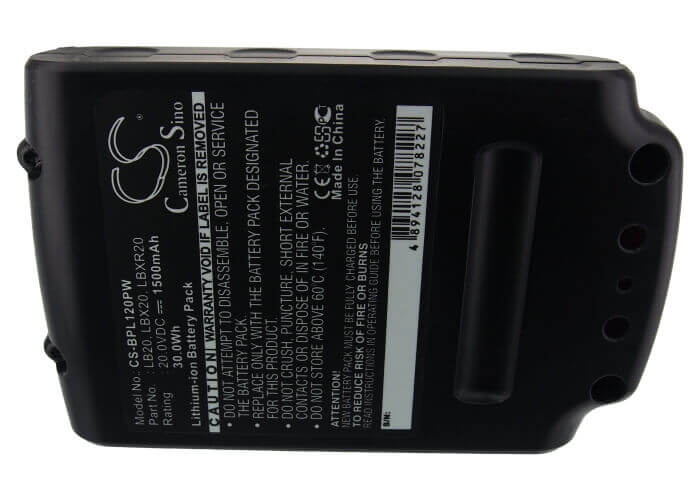 20.0V, Li-ion, 1500mAh, Power Tools battery fits Black & Decker, Bostitch, Stanley, Porter Cable, Bl1118, Asd18 Typ 1, Asd18 Typ 2, 30Wh Power Tools Cameron Sino Technology Limited (Power Tools)