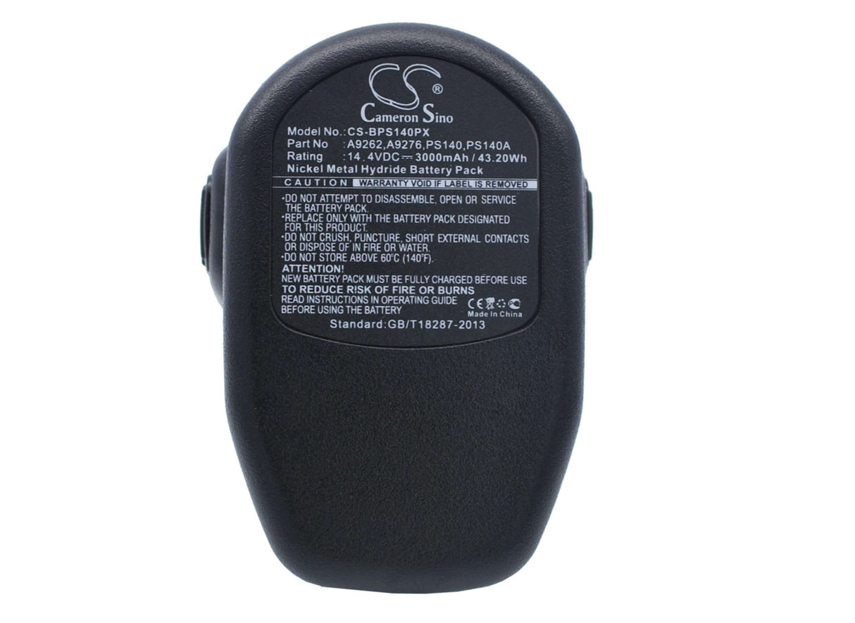 14.4V, Ni-MH, 3000mAh, Power Tools battery fits Black & Decker, Firestorm, (V1), 244760-00, Bd12psk, Bd18psk, 43.2Wh Power Tools Cameron Sino Technology Limited (Power Tools)