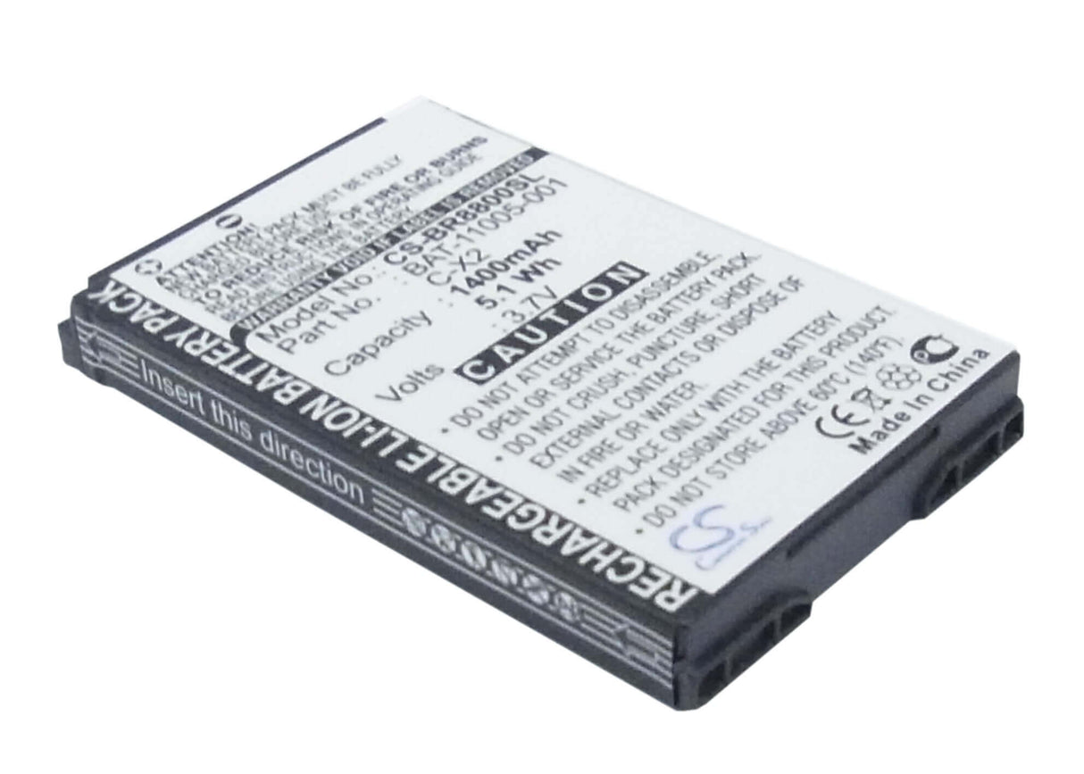 3.7V, Li-ion, 1400mAh, SmartPhone battery fits Blackberry, Asy-14321-001, 8800, 8800c, 5.18Wh Mobile, SmartPhone Cameron Sino Technology Limited (Suspended)