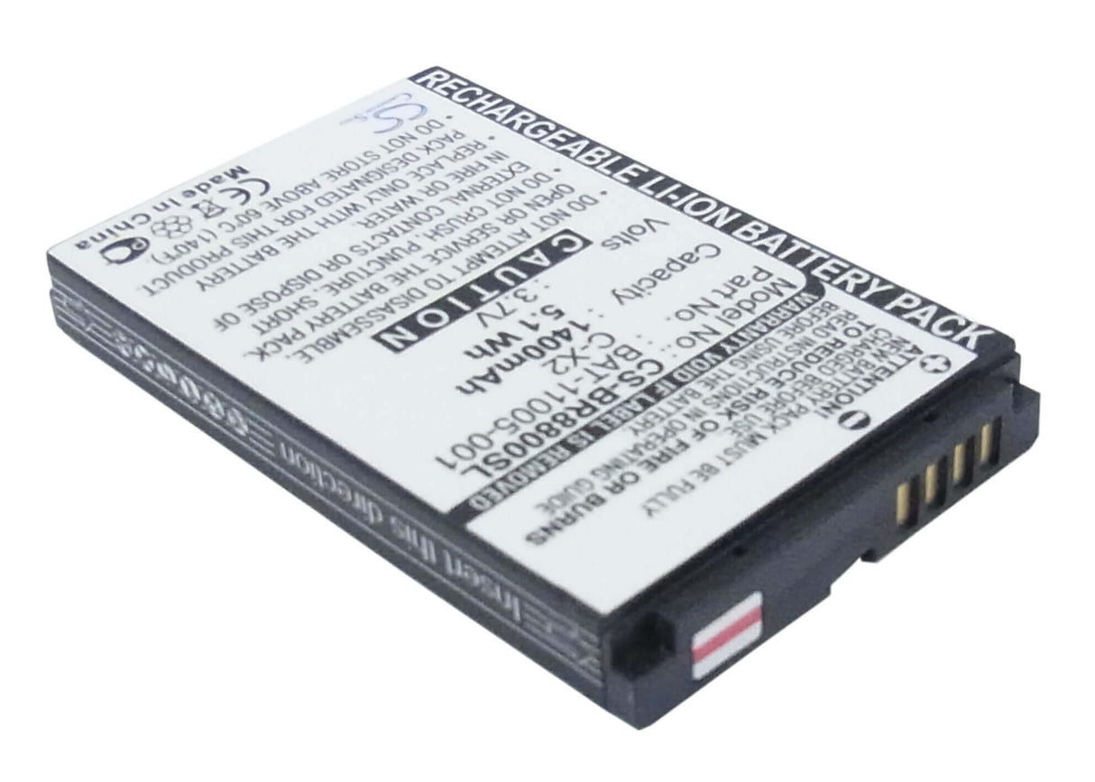 3.7V, Li-ion, 1400mAh, SmartPhone battery fits Blackberry, Asy-14321-001, 8800, 8800c, 5.18Wh Mobile, SmartPhone Cameron Sino Technology Limited (Suspended)