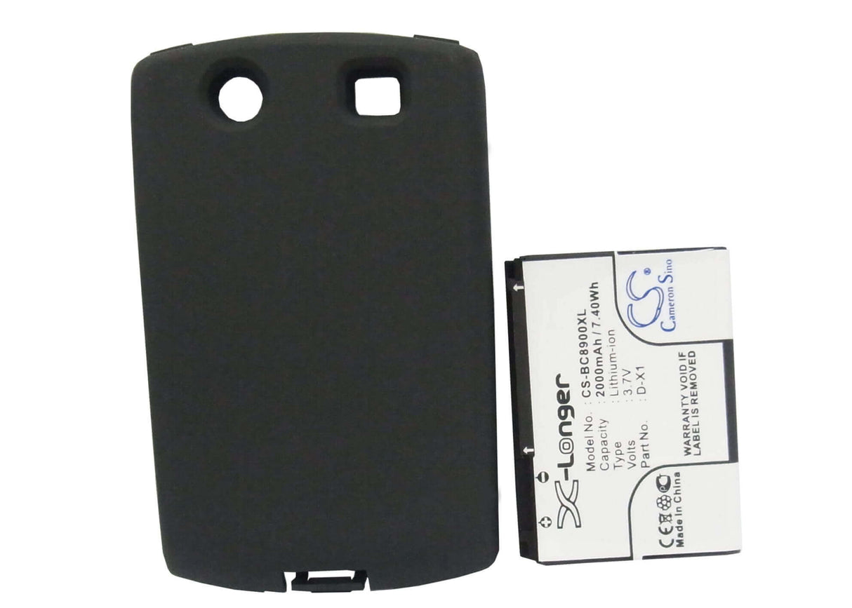 Battery For Blackberry 8900, Curve 8900 3.7v, 2000mah - 7.40wh Batteries for Electronics Cameron Sino Technology Limited (Suspended)