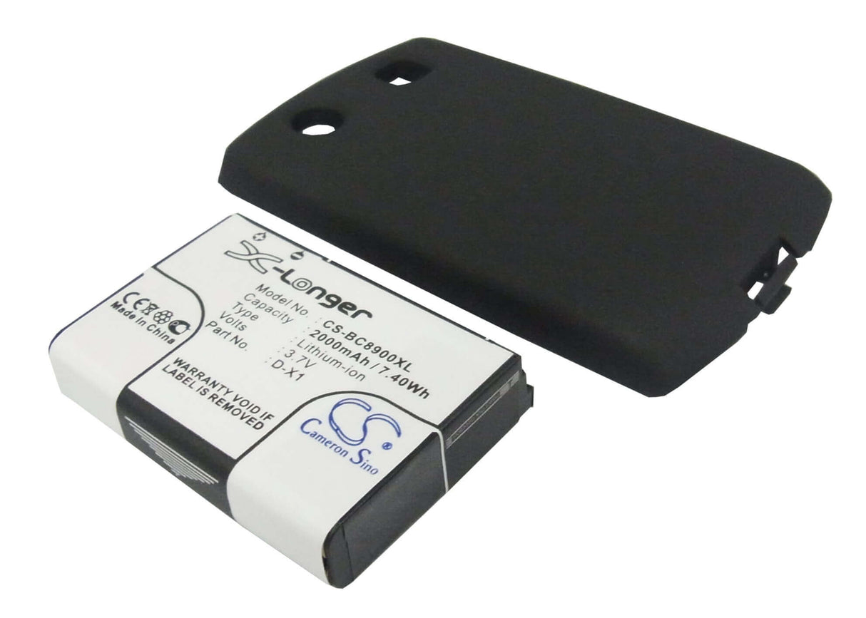 Battery For Blackberry 8900, Curve 8900 3.7v, 2000mah - 7.40wh Batteries for Electronics Cameron Sino Technology Limited (Suspended)