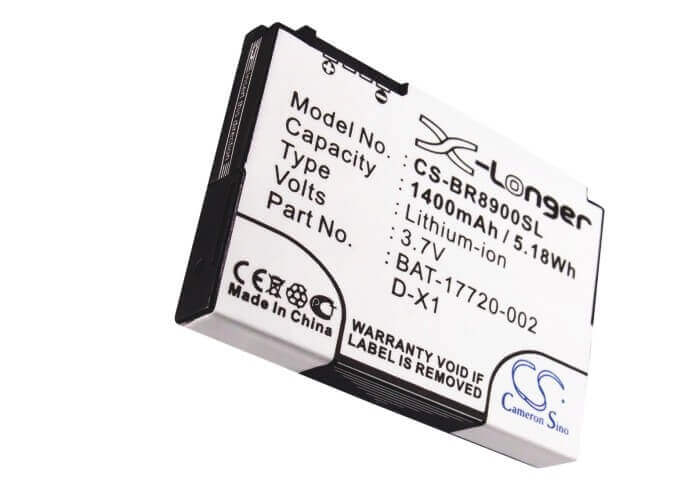 3.7V, Li-ion, 1400mAh, SmartPhone battery fits Blackberry, Bat-17720-002, 8900, 8900 Curve, 5.18Wh Mobile, SmartPhone Cameron Sino Technology Limited (Smartphone)