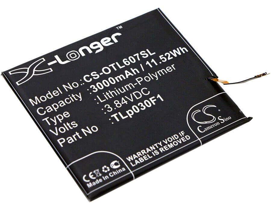 3.84V, Li-Polymer, 3000mAh, SmartPhone battery fits Alcatel, Blackberry, Vodafone, Cac3000020c1, Idol 4 Pro, Idol 4s Dual Sim, 11.52Wh Mobile, SmartPhone Cameron Sino Technology Limited (Smartphone)
