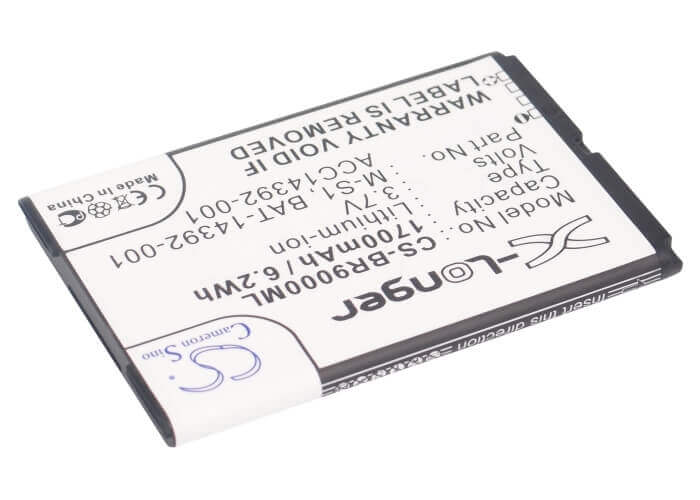 3.7V, Li-ion, 1700mAh, SmartPhone battery fits Blackberry, Acc14392-001, Bold 9000, Bold 9030, 6.29Wh Mobile, SmartPhone Cameron Sino Technology Limited (Suspended)