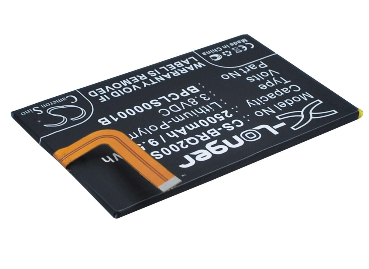 3.8V, Li-Polymer, 2500mAh, SmartPhone battery fits Blackberry, 1icp4/59/93, Classic, Classic 4g, 9.5Wh Mobile, SmartPhone Cameron Sino Technology Limited (Smartphone)