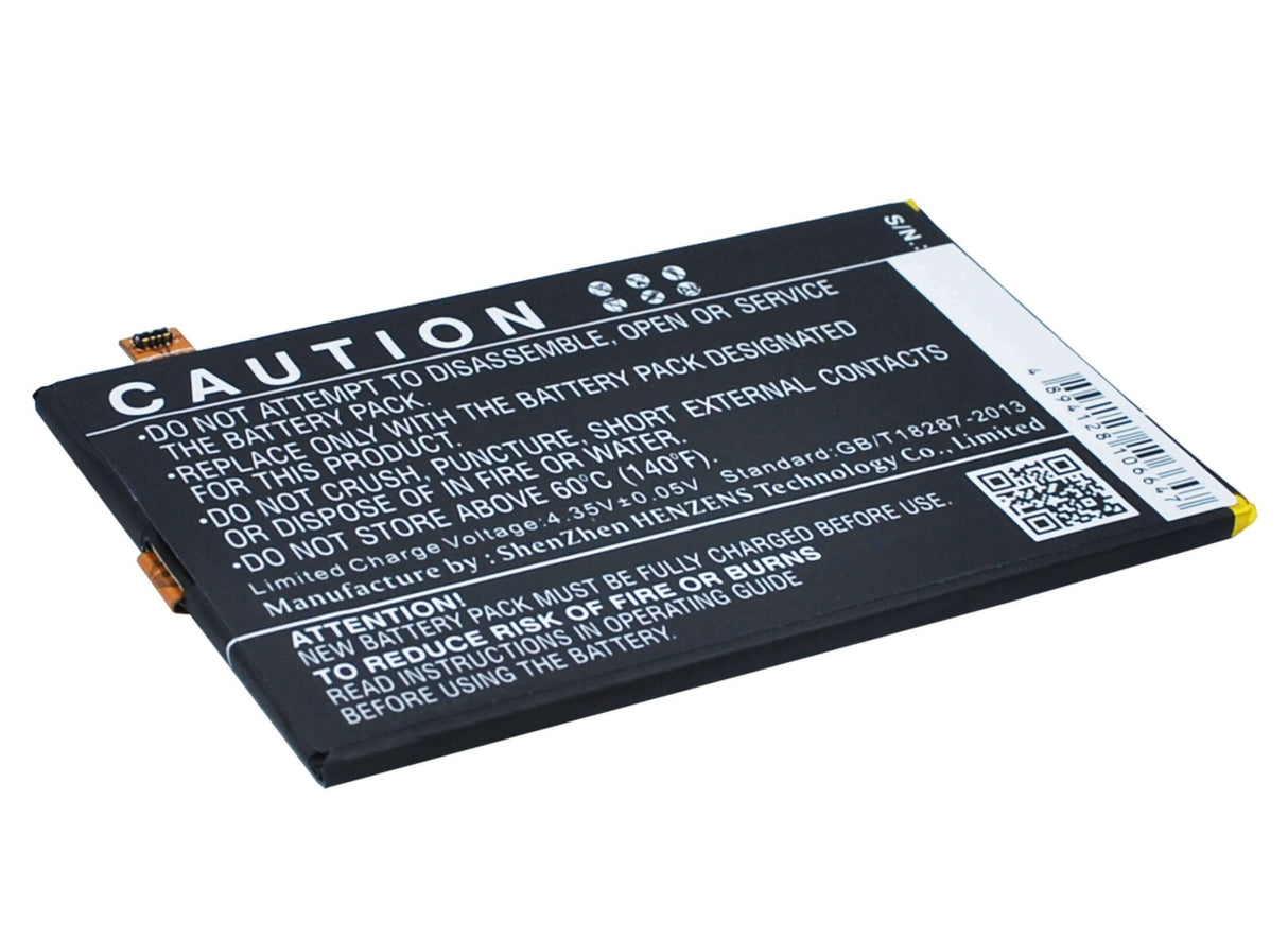 3.8V, Li-Polymer, 2500mAh, SmartPhone battery fits Blackberry, 1icp4/59/93, Classic, Classic 4g, 9.5Wh Mobile, SmartPhone Cameron Sino Technology Limited (Smartphone)