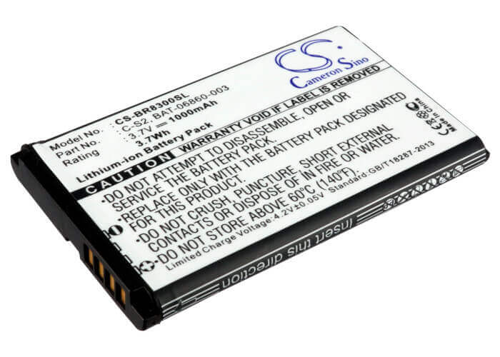 Battery For Blackberry Curve 8300, Curve 8310, Curve 8320 3.7v, 1000mah - 3.70wh Batteries for Electronics Cameron Sino Technology Limited (Suspended)