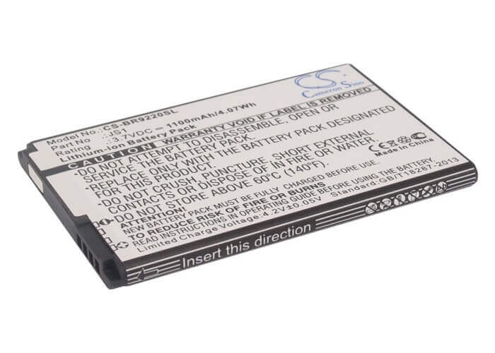 3.7V, Li-ion, 1100mAh, SmartPhone battery fits Blackberry, Js1, Curve 9220, Curve 9230, 4.07Wh Mobile, SmartPhone Cameron Sino Technology Limited (Suspended)