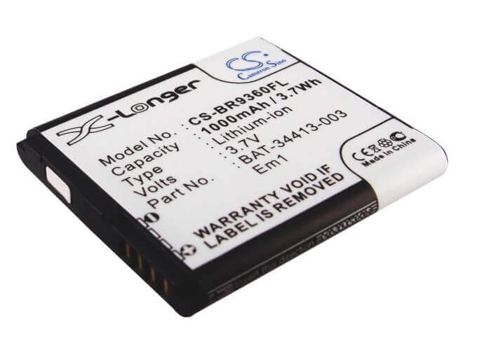 3.7V, Li-ion, 1000mAh, Mobile, SmartPhone battery fits Blackberry, Acc-39508-201, Apollo, Curve 9350, 3.7Wh Mobile, SmartPhone Cameron Sino Technology Limited (Smartphone)