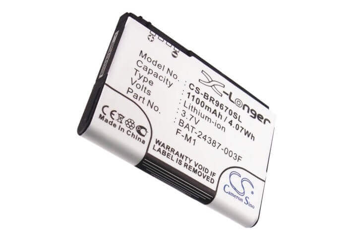 3.7V, Li-ion, 1100mAh, Mobile, SmartPhone battery fits Blackberry, 30130001rm, 9670, Oxford, 4.07Wh Mobile, SmartPhone Cameron Sino Technology Limited (Smartphone)