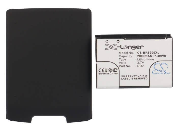 Battery For Blackberry Storm 9500, Storm 9530 3.7v, 2000mah - 7.40wh Batteries for Electronics Cameron Sino Technology Limited (Suspended)