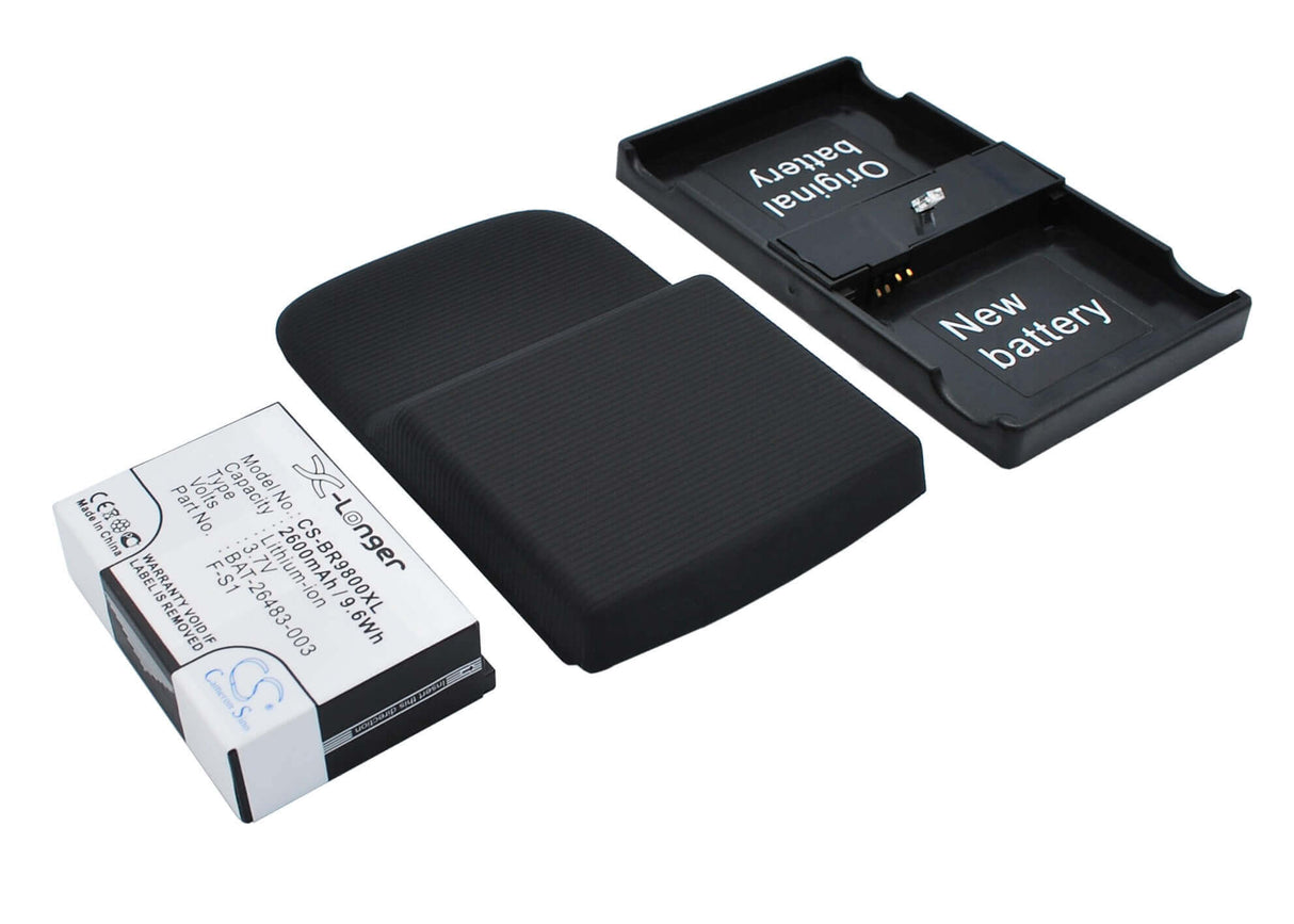 3.7V, Li-ion, 2600mAh, SmartPhone battery fits Blackberry, Bat-26483-003, Torch, Torch 9800, 9.62Wh Mobile, SmartPhone Cameron Sino Technology Limited (Suspended)