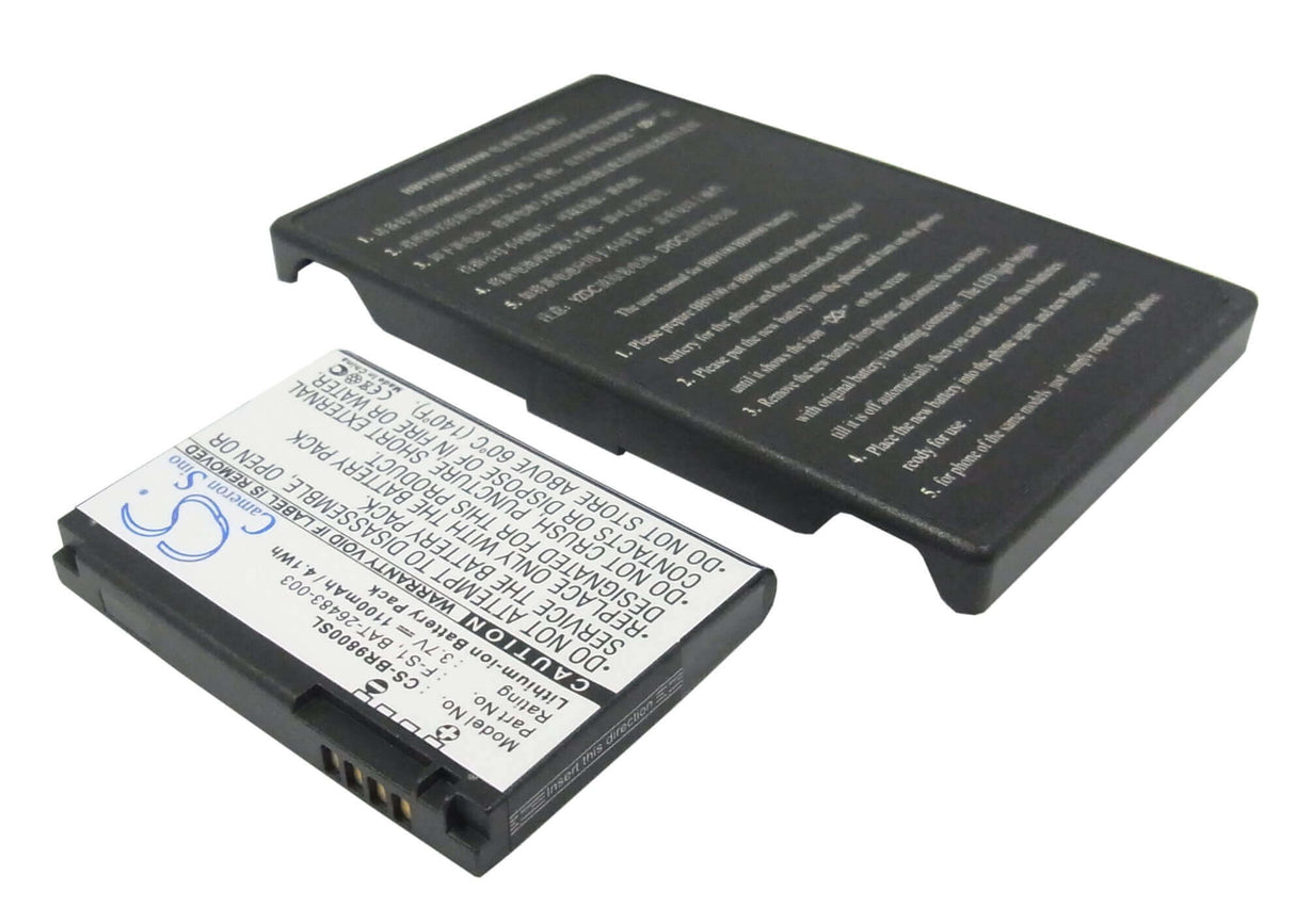3.7V, Li-ion, 1100mAh, SmartPhone battery fits Blackberry, Bat-26483-003, Jennings, Torch, 4.07Wh Mobile, SmartPhone Cameron Sino Technology Limited (Suspended)