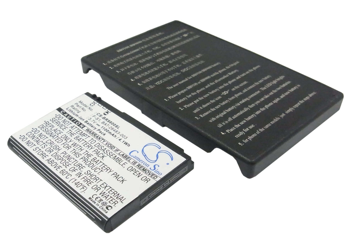 3.7V, Li-ion, 1100mAh, SmartPhone battery fits Blackberry, Bat-26483-003, Jennings, Torch, 4.07Wh Mobile, SmartPhone Cameron Sino Technology Limited (Suspended)