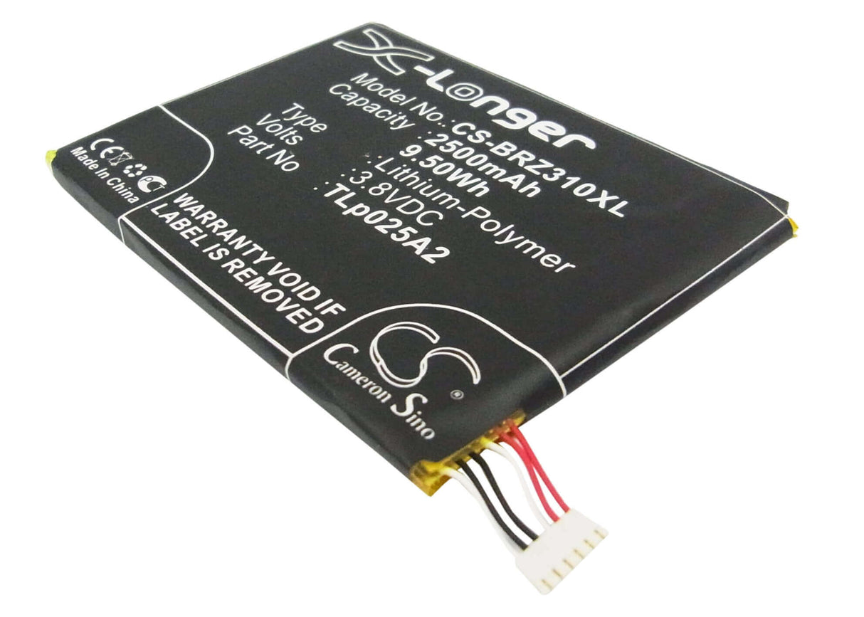 3.8V, Li-Polymer, 2500mAh, SmartPhone battery fits Blackberry, Fih435573, Stj100-1, Z3, 9.5Wh Mobile, SmartPhone Cameron Sino Technology Limited (Smartphone)
