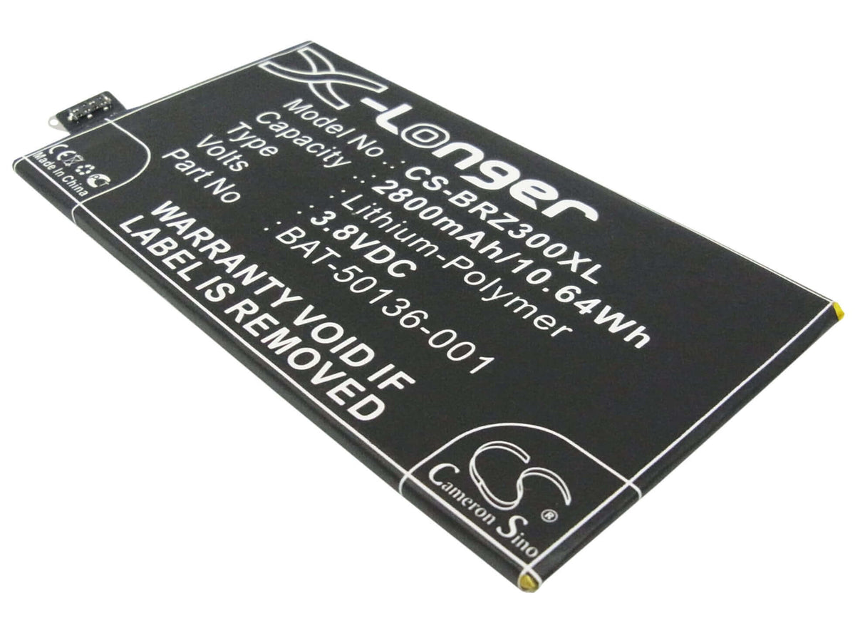 3.8V, Li-Polymer, 2800mAh, SmartPhone battery fits Blackberry, Bat-50136-001, A10, Aristo, 10.64Wh Mobile, SmartPhone Cameron Sino Technology Limited (Smartphone)