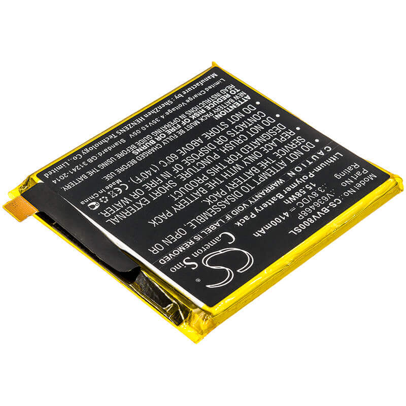 3.8V, Li-Polymer, 4100mAh, SmartPhone battery fits Blackview, V636468p, Bv8000, 15.58Wh Mobile, SmartPhone Cameron Sino Technology Limited (Smartphone)