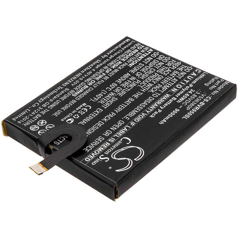 3.85V, Li-Polymer, 9000mAh, SmartPhone battery fits Blackview, V536380p, Bv9500, Bv9500 Oro, 34.65Wh Mobile, SmartPhone Cameron Sino Technology Limited (Smartphone)