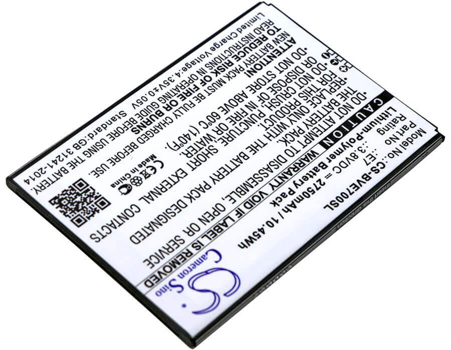 3.8V, Li-Polymer, 2750mAh, SmartPhone battery fits Blackview, E7, E7, 10.45Wh Mobile, SmartPhone Cameron Sino Technology Limited (Smartphone)