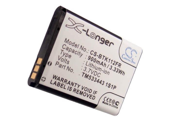 3.7V, Li-ion, 900mAh, Car Speaker battery fits Flextone, Blaupunkt, Callstel, Tm533443 1s1p, Bt Drive Free 111, Bt Drive Free 112, 3.33Wh Car Speaker Cameron Sino Technology Limited