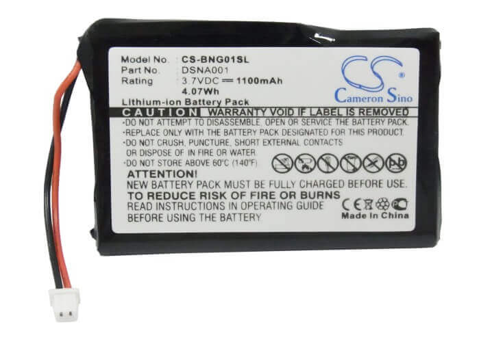 3.7V, Li-ion, 1100mAh, batterie GPS compatible avec Blaupunkt, Dsna001, Navi Gps, Travelpilot Lucca 3.3, 4.07Wh GPS, Navigator Cameron Sino Technology Limited